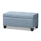 Baxton Studio Michaela Modern Light Blue Upholstered Storage Ottoman 146-8349 - alternate 1